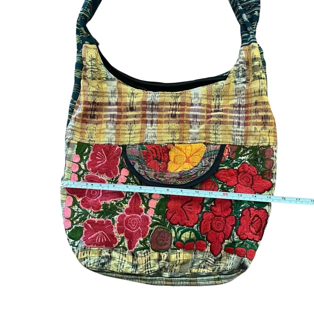 Vibrant Adjustable Patchwork Embroidery Boho Bag … - image 7